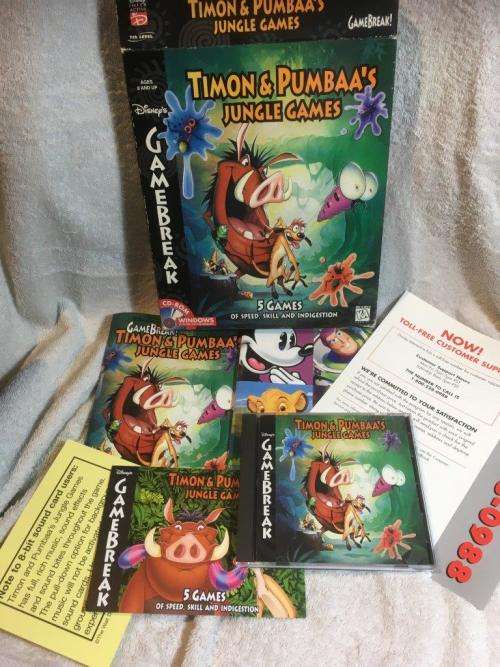 PC - Timon & Pumbaa`s Jungle Games (Big Box Game) (Retro)