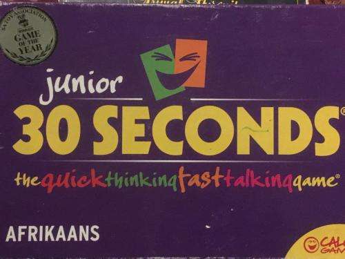 Junior 30 Seconds  Afrikaans - Calco Games 2008 - The Quick Thinking fast Talking Game (NEW SEALED)