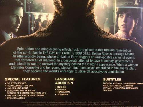 DVD - The Day the Earth Stood Still - Keanu Reeves
