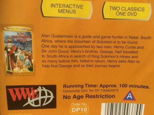DVD - Treasure Island & King Solomons Mines