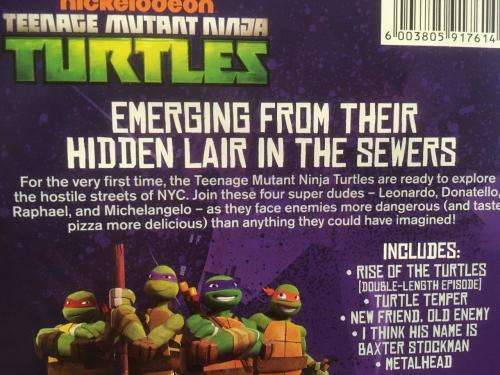 DVD - Nickelodean Teenage Mutant Ninja Turtles TMNT) Rise of the Turtles