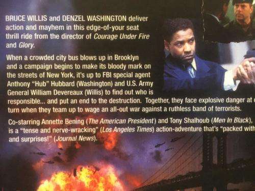 DVD - The Siege - Denzel Washington Bruce Willis