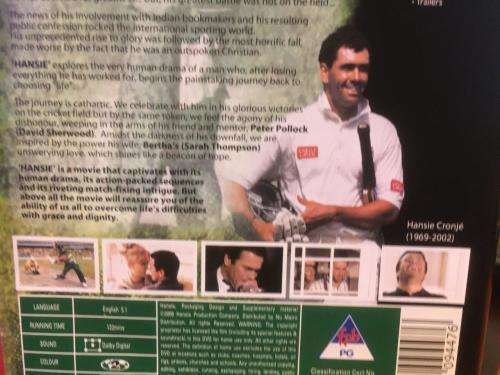 DVD - Hansie - A True Story (Ex Rental DVD)