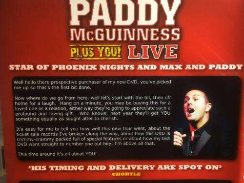 DVD - Paddy McGuinness - Plus You Live