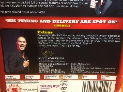DVD - Paddy McGuinness - Plus You Live