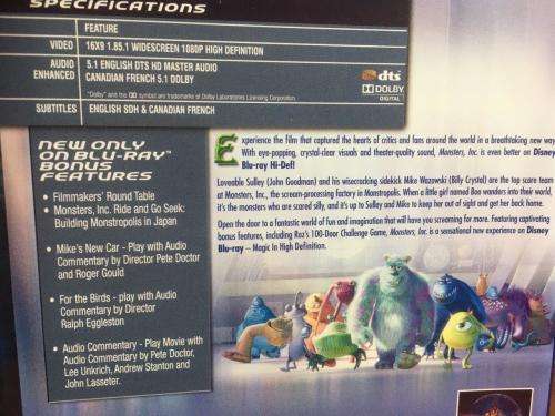 Blu-ray - Monsters INC