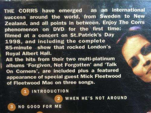 DVD - The Corrs Live At The Royal Albert Hall St.Patricks Day