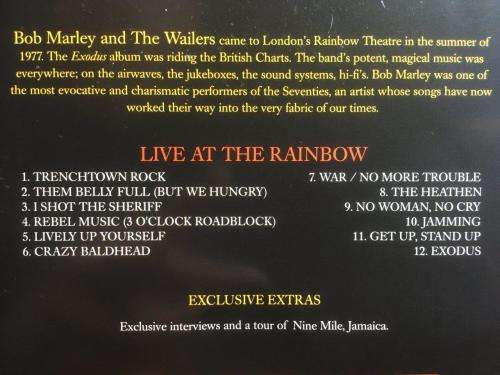 DVD - Bob Marley and the Wailers - Live At The Rainbow