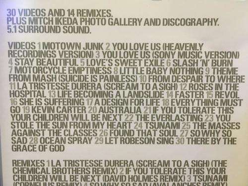 DVD - Manic Street Preachers Forever Delayed The Greatest Hits DVD