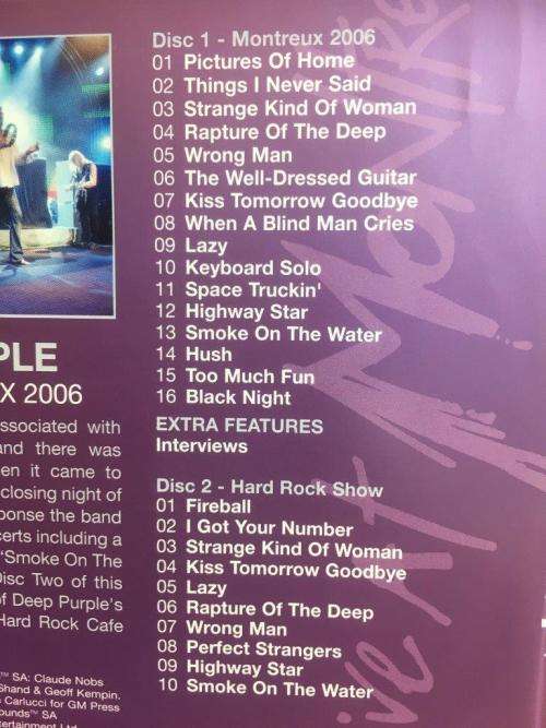 DVD - Deep Purple Live at Montreux 2008 (2dvd)