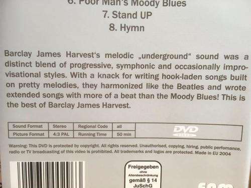 DVD - Barclay James Harvest The Ultimate Anthology