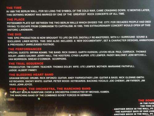 DVD - Roger Waters The Wall Live In Berlin