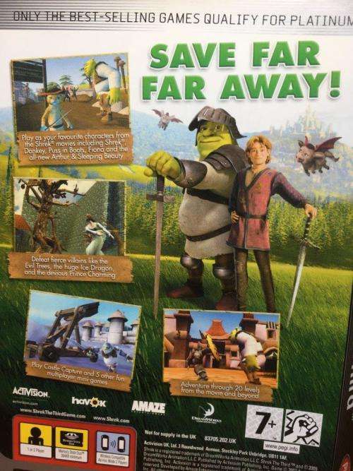 PSP - Shrek The Third - Platinum