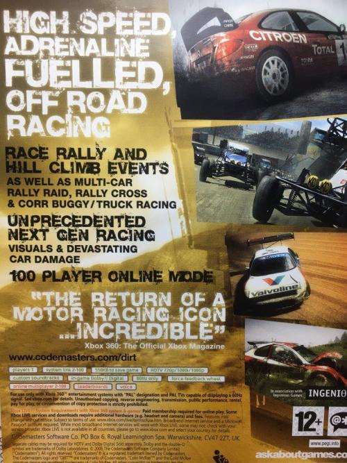 Xbox 360 - Colin McRae Dirt