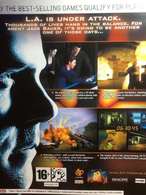 PS2 - 24 The Game - Platinum