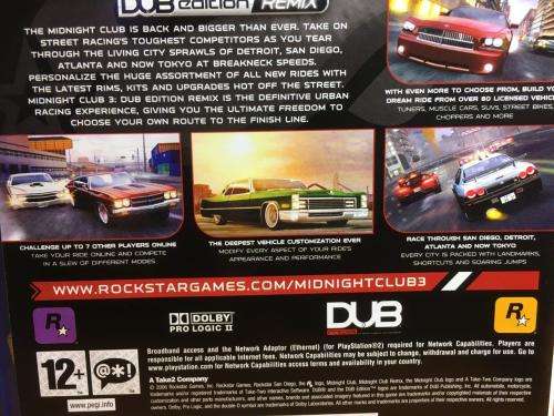 PS2 - Midnight Club 3 Dub Edition Remix