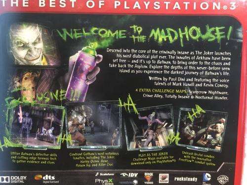 PS3 - Batman Arkham Asylum Game of the Year Edition - Essentials