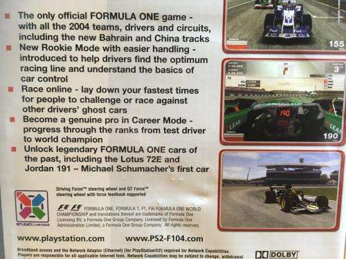 PS2 - Formula One 04 - Platinum