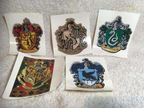 Harry Potter House Stickers Set of 5