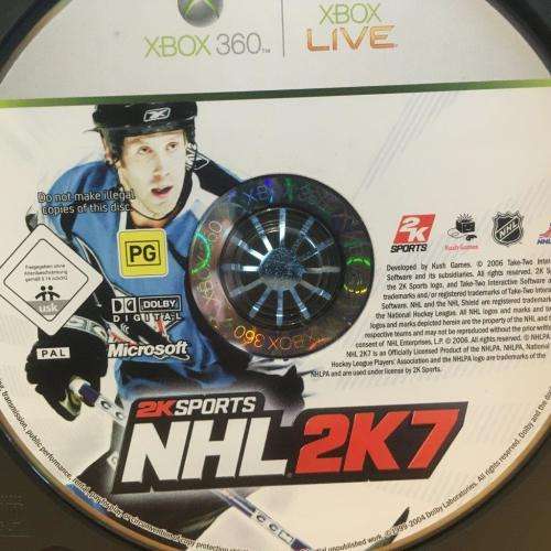 Xbox 360 - NHL 2k7 (Disc Only)