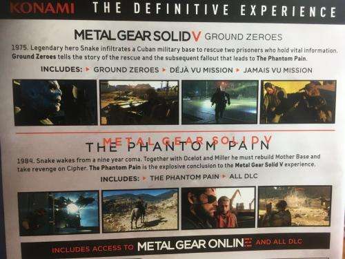 PS4 - Metal Gear V The Definitive Experience
