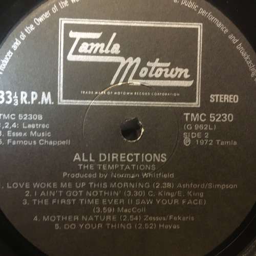 LP - The Temptations All Directions
