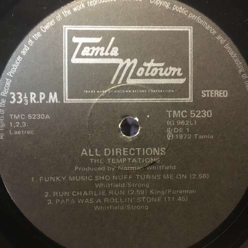 LP - The Temptations All Directions