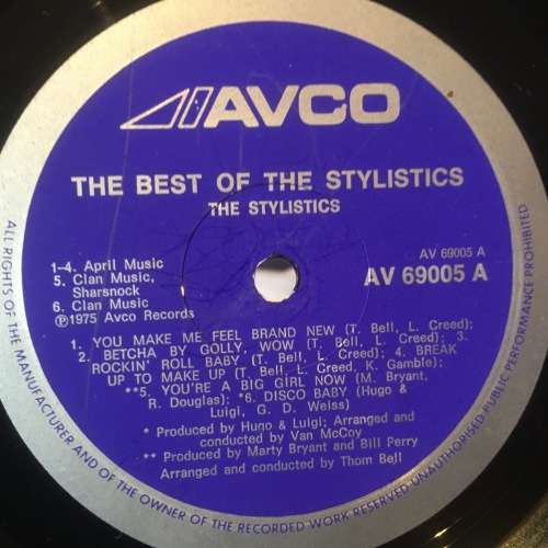 LP - The Stylistics The Best of