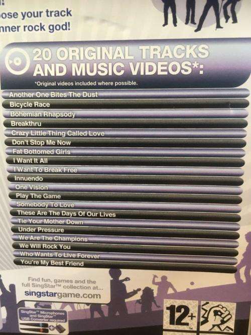 PS2 - Singstar Queen