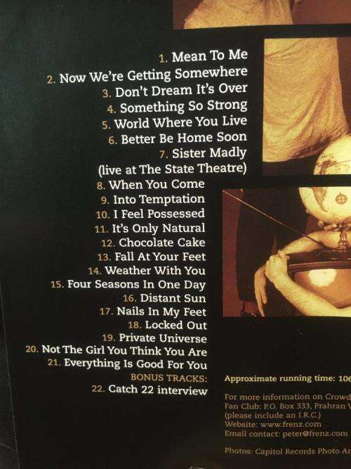 DVD - Crowded House - Dreaming the Videos