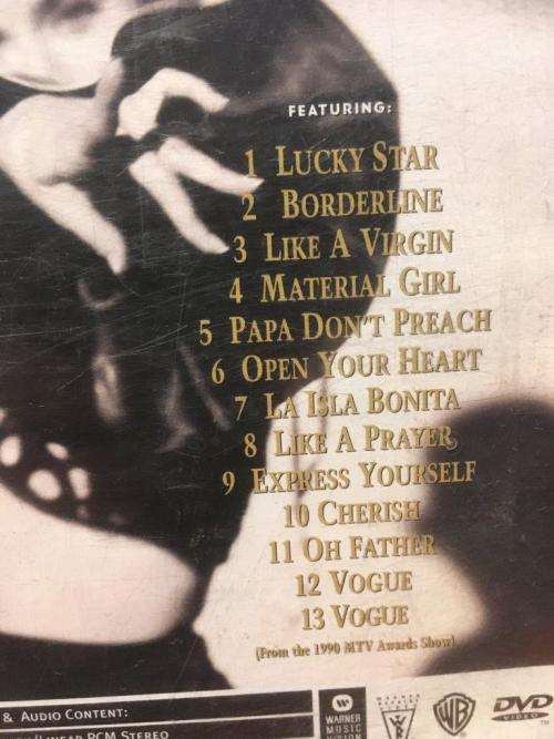 DVD - Madonna The Immaculate Collection