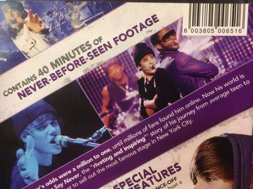 DVD - Justin Bieber Never Say Never Extended Directors Cut