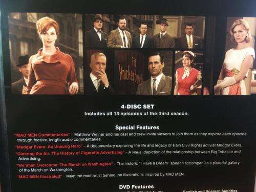 DVD - Mad Men Season Three (Region 1)