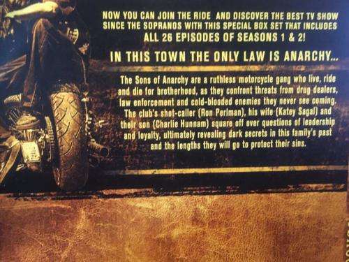 DVD - Sons of Anarchy Coplete Season 1 & 2