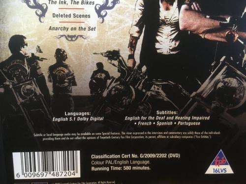 DVD - Sons of Anarchy Coplete Season One