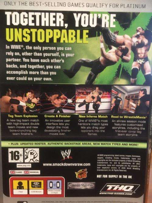 PSP - WWE SmackDown Vs Raw 2009 - Platinum