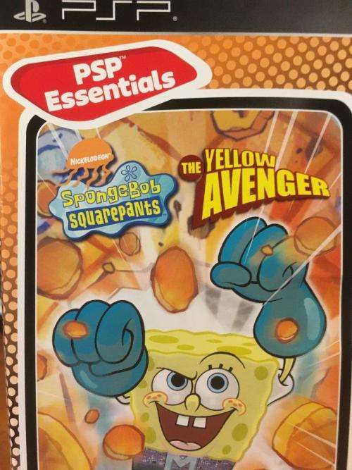 PSP - SpongeBob Square Pants - The Yellow Avenger - PSP Essentials