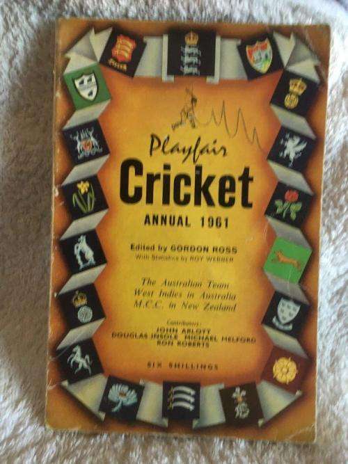 Vintage Playfair Cricket Annual 1961