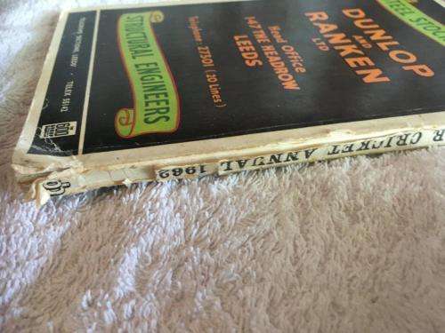 Vintage Playfair Cricket Annual 1962