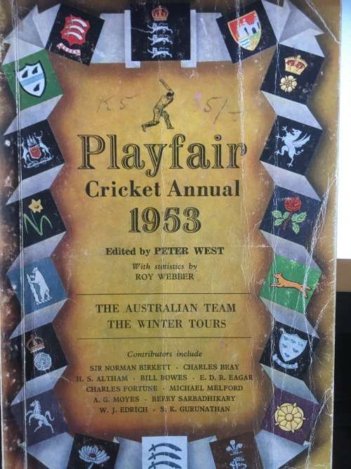 Vintage Playfair Cricket Annual 1953