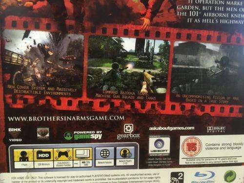 PS3 - Brothers In Arms Hell's Highway - Steel Book
