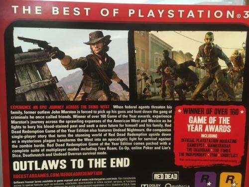PS3 - Red Dead Redemption - Game of the Year Edition - Essentials