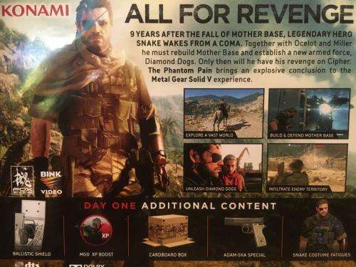 PS3 - Metal Gear Solid V The Phantom Pain