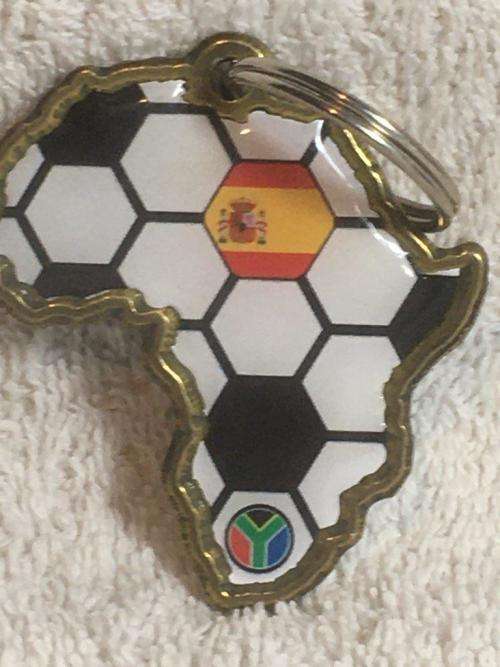 Football Spain South Africa World Cup 2010 Metal Keyring (NOS)