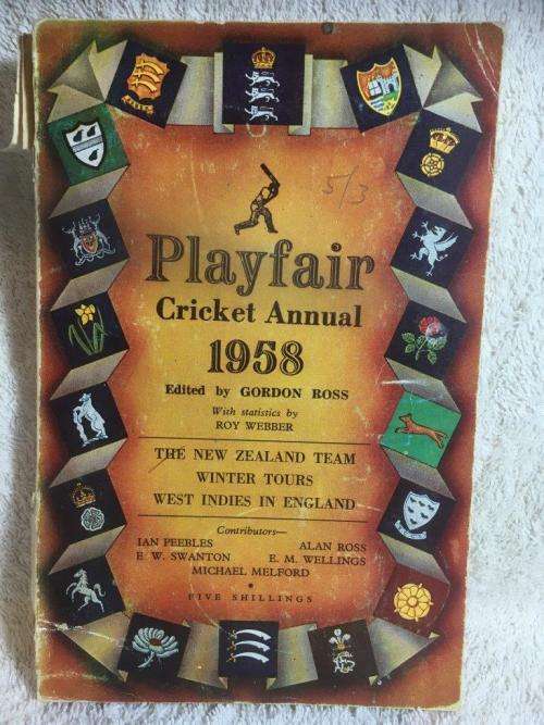 Vintage Playfair Cricket Annual 1958
