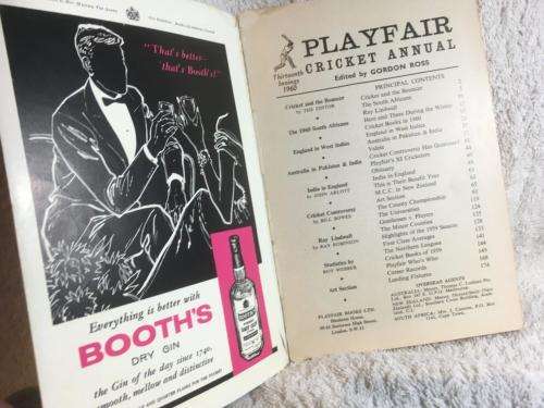 Vintage Playfair Cricket Annual 1960