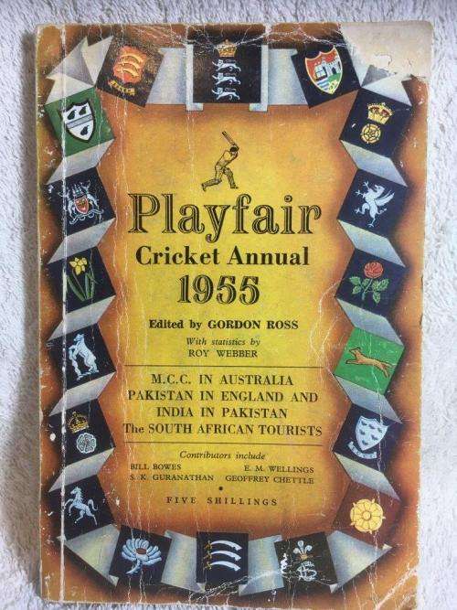 Vintage Playfair Cricket Annual 1955