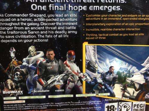 Xbox 360 - Mass Effect