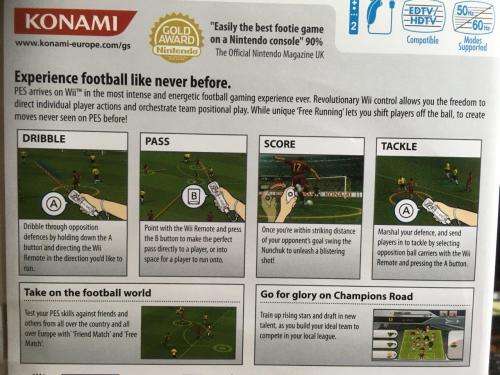 Wii - Pro Evolution Soccer 2008 - PES 2008