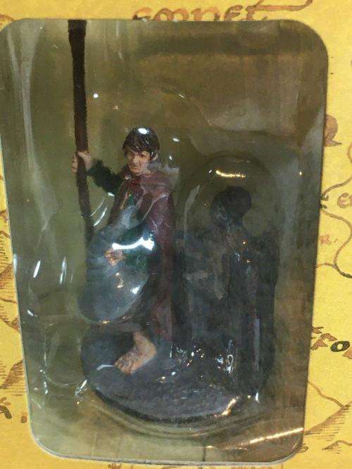 Lord of the Rings - Pippin & Dwarf Warrior - Eaglemoss Lead Piece - +- 6cm 2004 (NOS)